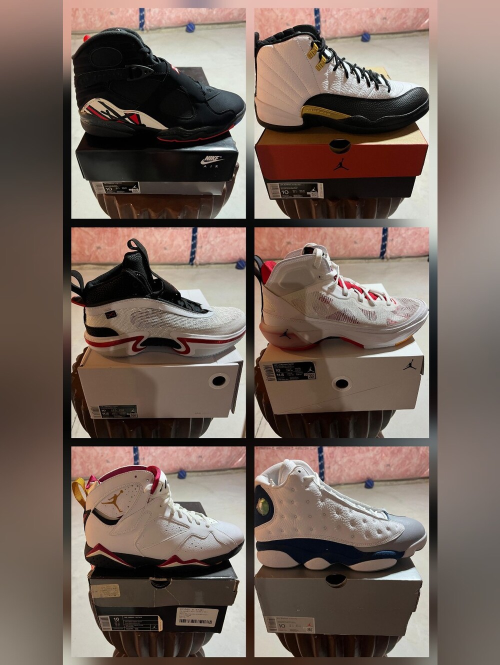Men's Air Jordan's Collection - Size 10